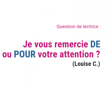 Je Vous Remercie De Ou Pour Votre Attention Louise C Grevisse Fr