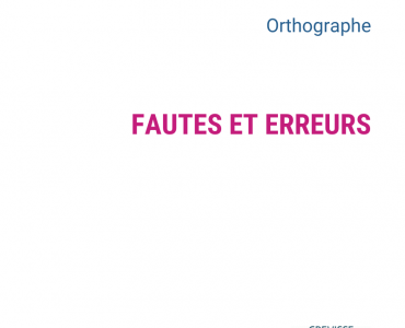 fautes et erreurs