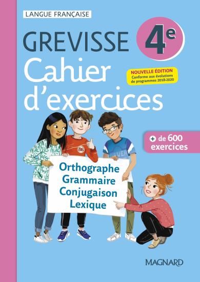 Couverture : Cahier Grevisse 4e (2021)