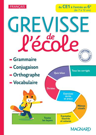Couverture : Grevisse de l'école du CE1 à l'entrée en 6e
