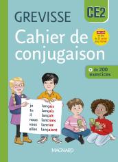 Couverture : Cahier de conjugaison Grevisse CE2  (2025)