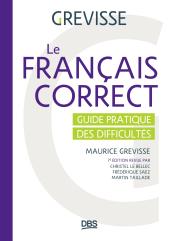 Couverture : Le français correct